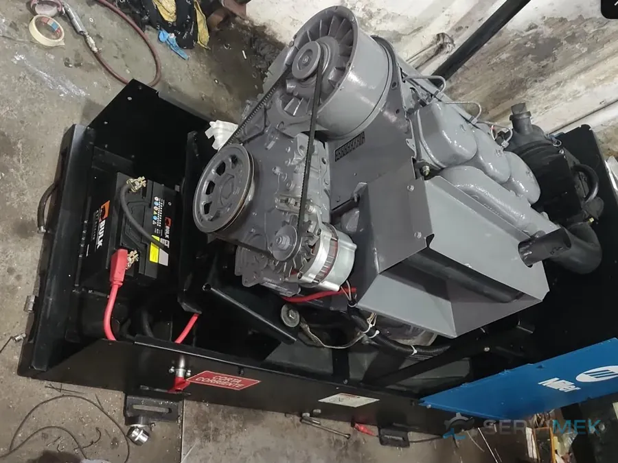 Motosoldadora Miller Big Blue 600 con su motor diésel reparado por SERVIMEK